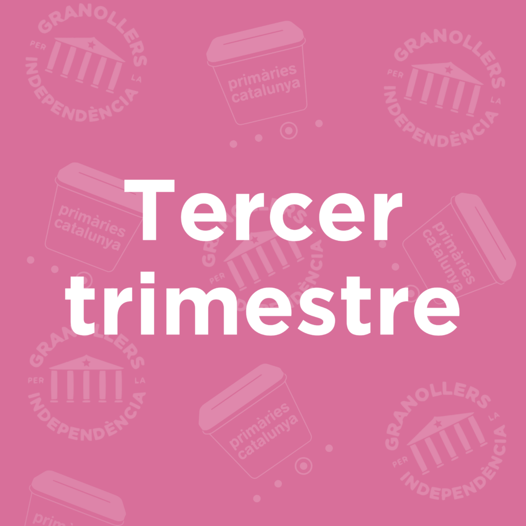 Memòria tercer trimestre