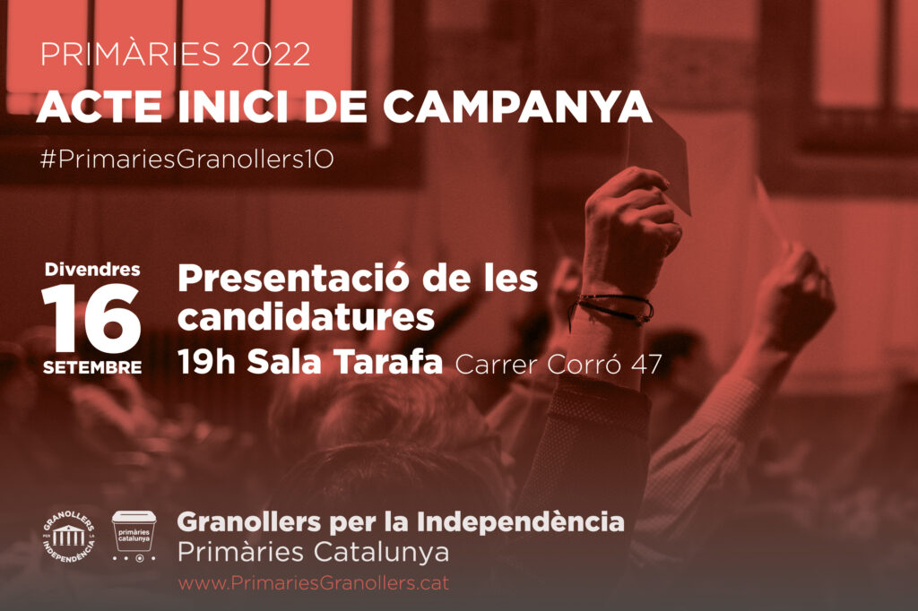 Primàries 2022 Acte inici de campanya