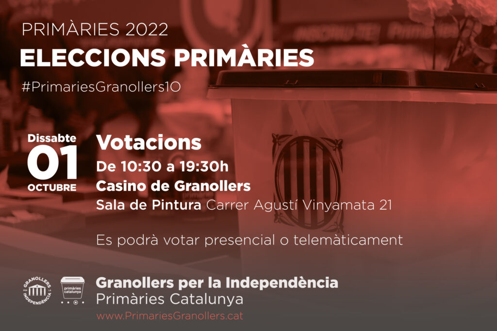 Primàries 2022 Votacions